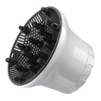 Universal Hair Diffuser Adaptable For Blow Dryers with Rotatable Design Curly Hair Large Wind Hood, White, Black White
