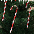 6 PCS / Pack Christmas Decorations Christmas Candy Cane Christmas Tree Ornaments, Candy Cane Candy Cane