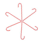 6 PCS / Pack Christmas Decorations Christmas Candy Cane Christmas Tree Ornaments, Candy Cane