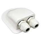 Solar Photovoltaic Plastic Bracket ABS Photovoltaic Car Roof Waterproof Junction Box, White, Black White