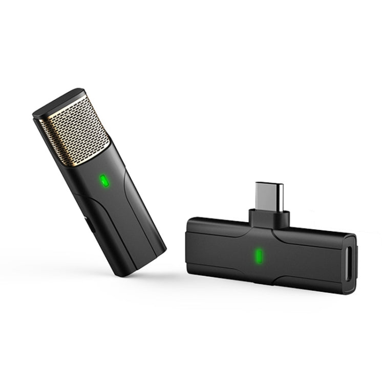 DS01 Outdoor Live Collar Microphone Collar Interview Recording Noise Reduction Wireless Microphone, Specification:, 8 Pin (Black), Type-C / USB-C (Black), Type-C / USB-C (White) – Bluetooth Type-C USB-C (Black)
