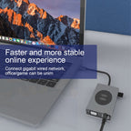 BX15W USB HUB Type-C Docking Station with Wireless Charge Function, BX15W – Fast Charging, Wireless Charging, Aluminum Alloy