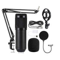BM800 Condenser Microphone Set, BM800 With USB Sound Card (Black), BM800 With USB Sound Card (Black Golden Net) BM800 With USB Sound Card (Black) Black And Black Net