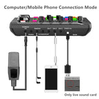 F998 Live Sound Card 16 Sound Effects Noise Reduction Mixers, F998