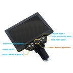 G1200D 7 Inch LCD Screen 1200X Portable Electronic Digital Desktop Stand Microscope, EU Plug With Battery, US Plug With Battery, AU Plug With Battery, UK Plug With Battery – Durable Build, Easy to Use