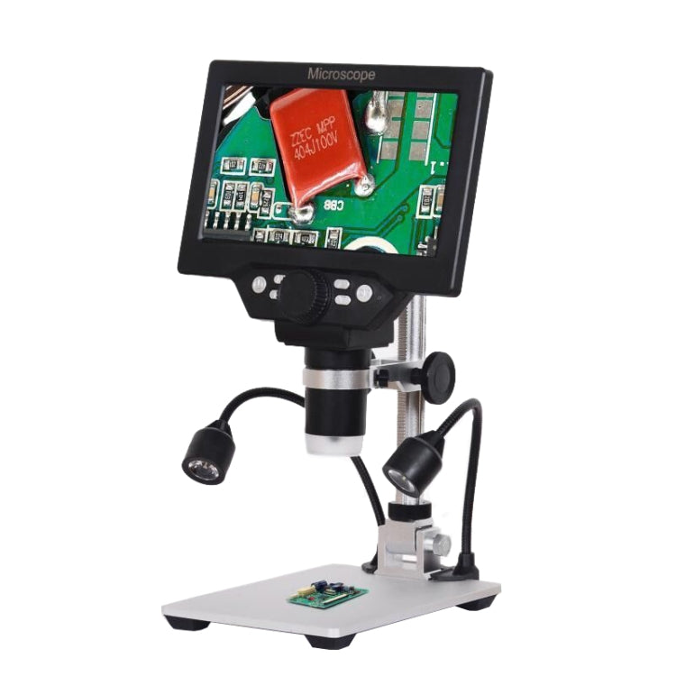 G1200D 7 Inch LCD Screen 1200X Portable Electronic Digital Desktop Stand Microscope, EU Plug With Battery, US Plug With Battery, AU Plug With Battery, UK Plug With Battery – Durable Build, Easy to Use