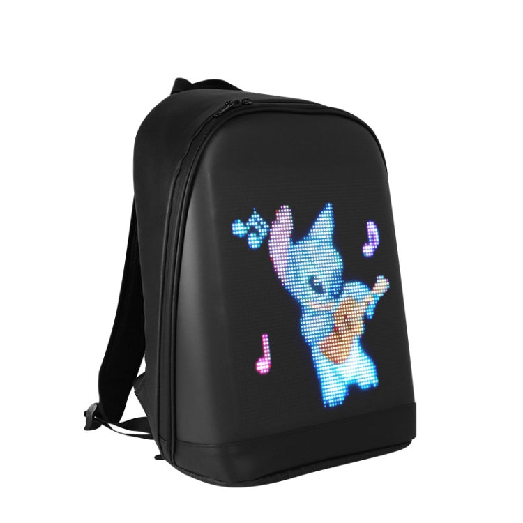 LED Display Backpack Smart Advertising Screen Waterproof PU Backpack, PU Backpack PU Backpack 17 inch