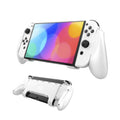 JYS NS218 Multifunctional Game Console Integrated Protective Case With Grip For Switch OLED, White, Black White