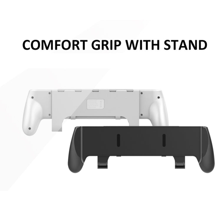 JYS NS218 Multifunctional Game Console Integrated Protective Case With Grip For Switch OLED, White, Black