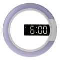 LED Mirror Hollow Wall Clock 7-color Switch Electronic Digital Display Wall Clock, Hollow Wall Clock Hollow Wall Clock