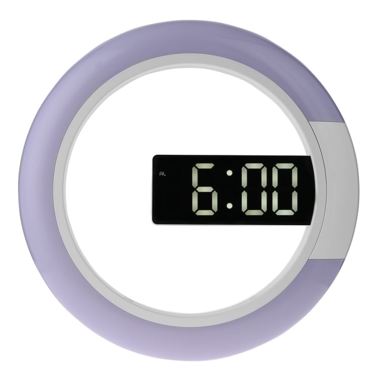 LED Mirror Hollow Wall Clock 7-color Switch Electronic Digital Display Wall Clock, Hollow Wall Clock Hollow Wall Clock