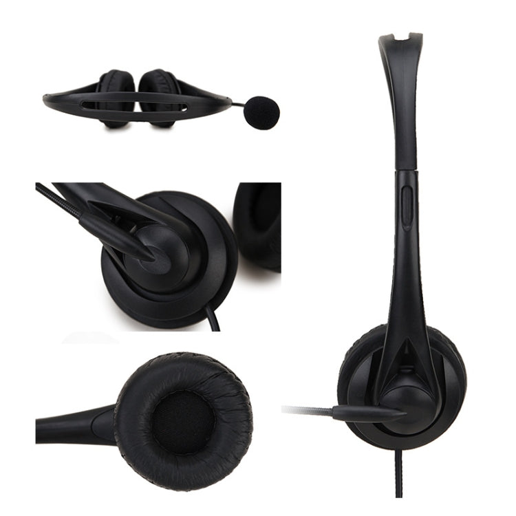 SOYTO SY490 Teaching Office Network Class Student Education Computer Headset, Style:, Double Ear Black Separation USB – Durable Build, Easy to Use