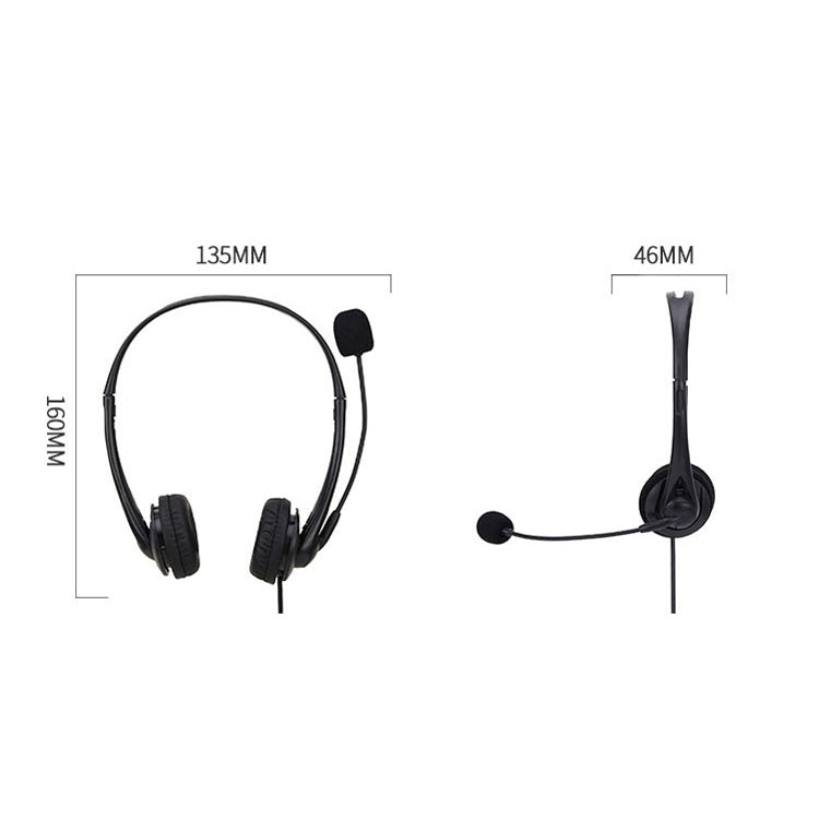 SOYTO SY490 Teaching Office Network Class Student Education Computer Headset, Style:, Double Ear Black Separation USB – Durable Build, Easy to Use