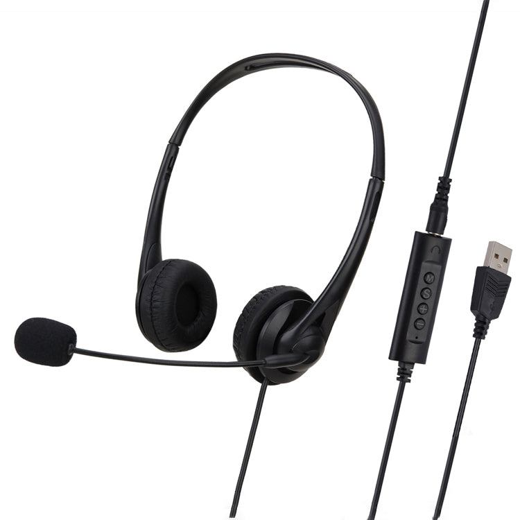 SOYTO SY490 Teaching Office Network Class Student Education Computer Headset, Style:, Double Ear Black Separation USB – Durable Build, Easy to Use