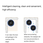 K777 Automatic Smart Sweeping Machine Dry Wet Two-Purpose Mopping Machine Imitation Artificial Rubber, Piano Black, Elegant White