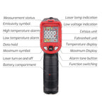 TASI Colorful Screen Infrared Thermometer, -50-480 Degrees Celsius, TA601A – Durable Build, Easy to Use