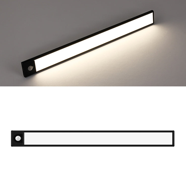 Intelligent Automatic Human Body Induction Wireless LED Lamp, 20cm, 40cm, 60cm, 80cm – Fast Charging, Aluminum Alloy 60cm Black + Neutral Light