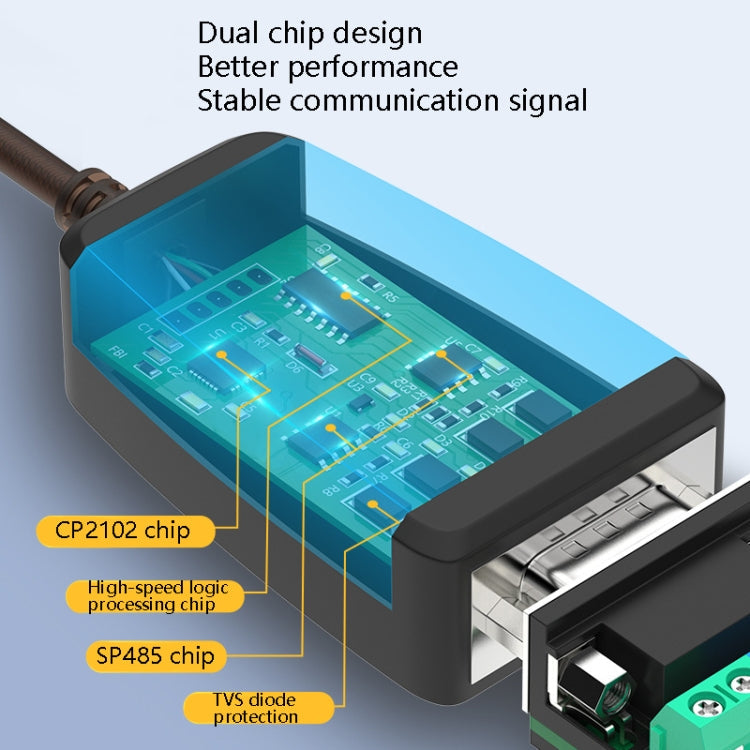DTECH DT-5019 USB to RS485 / RS422 Conversion Cable, FT232 Chip, Length:, 0.5m, 1.5m – Magnetic, Data Transmission