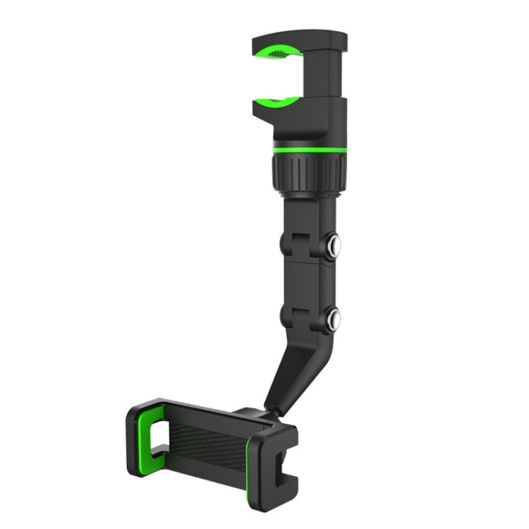 Multifunctional Vehicle-mounted Video Shooting Rearview Mirror Bracket, Green, Grey Green