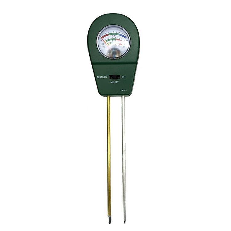 LY101 Flower And Grass Soil Detector PH Cantoneal Alkalin Testor, Green, Blue, Black Green