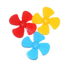 100 PCS Four-Blade Propeller Technology Made Toy Accessories, Random Color Delivery, Four-Blade Propeller Four-Blade Propeller