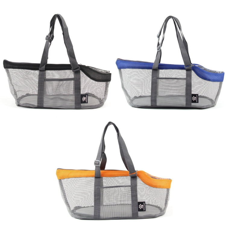 Pttie Baggie Panoramic Breathable Dog Outing Handbag, 0901A Grey + Black, 0901B Grey + Blue, 0901C Grey + Orange – Durable Build, Easy to Use