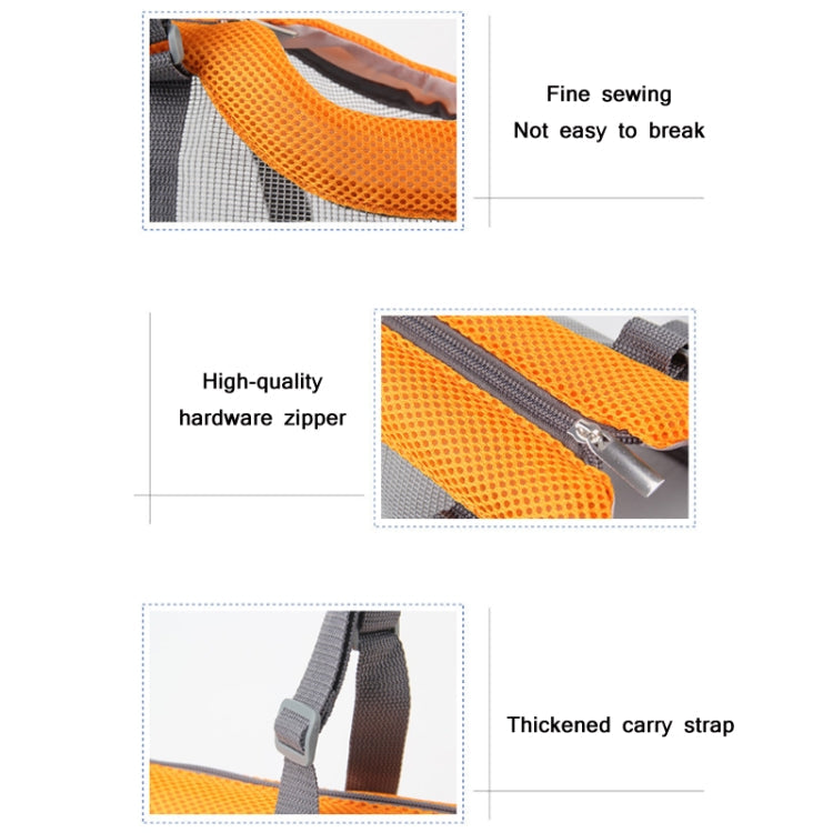 Pttie Baggie Panoramic Breathable Dog Outing Handbag, 0901A Grey + Black, 0901B Grey + Blue, 0901C Grey + Orange – Durable Build, Easy to Use