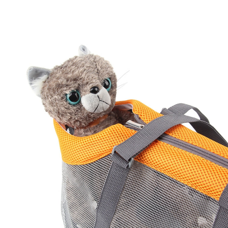 Pttie Baggie Panoramic Breathable Dog Outing Handbag, 0901A Grey + Black, 0901B Grey + Blue, 0901C Grey + Orange – Durable Build, Easy to Use