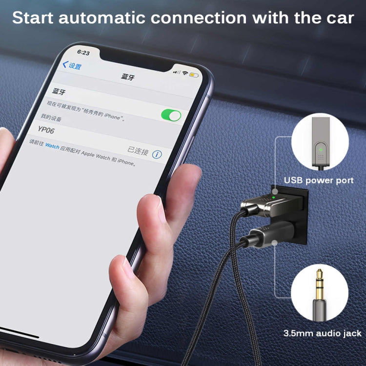BY301 AUX Car Bluetooth 5.0 Receiver Mobile Call Bluetooth Adapter, BY301 – Bluetooth, TPU