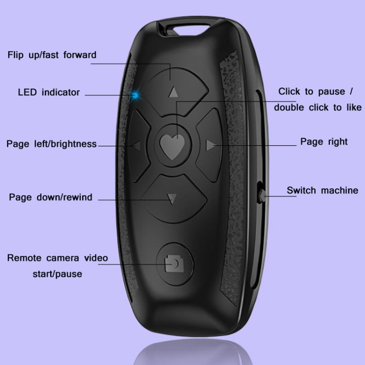 S86 Accessory – Car Key Shape Multifunctional Bluetooth Selfie Video Remote Control,...