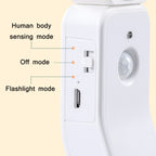 1.2W LED Intelligent Human Body Induction USB Charging Night Light, Sensor Warm Light, Sensor White Light