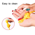 10 PCS Stretching Finger Ejection Turkey Sticky Tricky Toy, 10 PCS Turkey