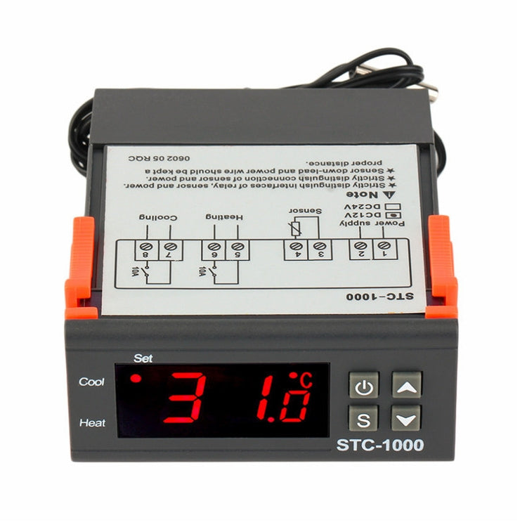 STC-1000 Aquarium Incubation Seafood Machine Electronics Number Microcomputer Temperature Controller Switch, 12V 12V