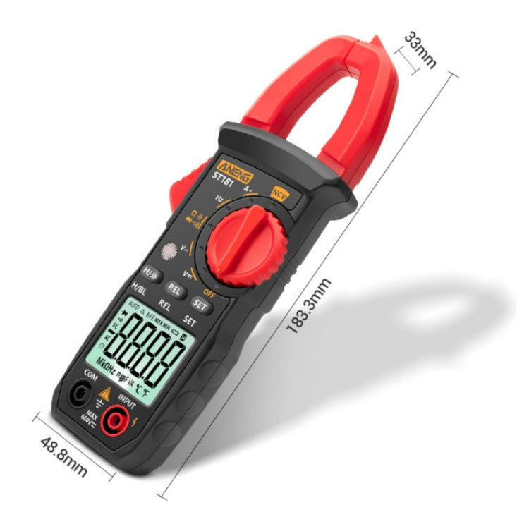 ANENG Intelligent Digital Backlit Clamp-On High-Precision Multimeter, ST181, ST182, ST183 – Magnetic