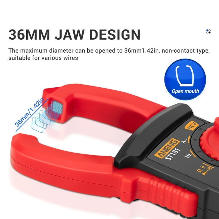 ANENG Intelligent Digital Backlit Clamp-On High-Precision Multimeter, ST181, ST182, ST183 – Magnetic