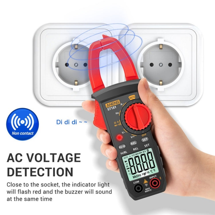 ANENG Intelligent Digital Backlit Clamp-On High-Precision Multimeter, ST181, ST182, ST183 – Magnetic