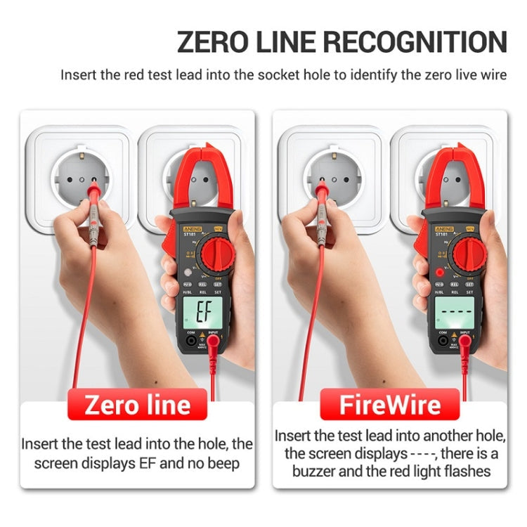 ANENG Intelligent Digital Backlit Clamp-On High-Precision Multimeter, ST181, ST182, ST183 – Magnetic