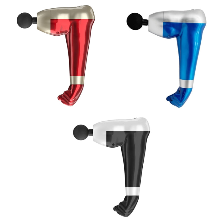 USB Arm Shape Muscle Relaxation Fascia Gun, Red, Blue, Black – Fast Charging