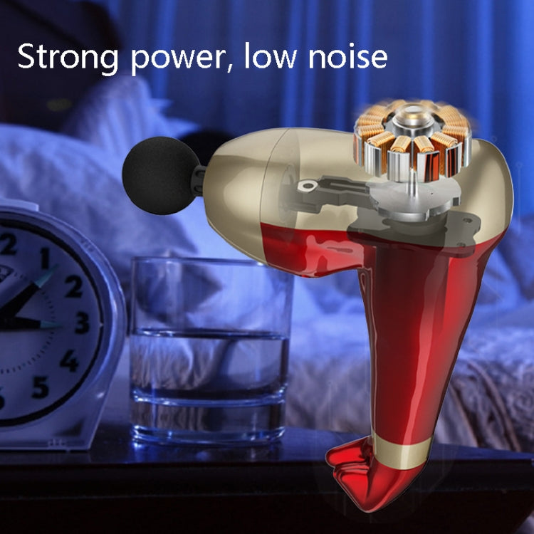 USB Arm Shape Muscle Relaxation Fascia Gun, Red, Blue, Black – Fast Charging