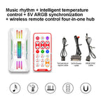 COOLMOON CM-MPAC PWM 5V ARGB Cooling Fan Remote Control For PC Case Chassis, Style:, 4 in 1 (White), 4 in 1 (Black), 3 in 1 Controller (White), 3 in 1 Controller (Black) – Magnetic