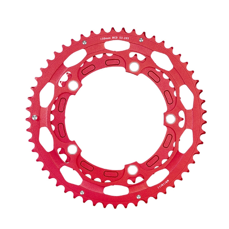 WEST BIKING YP0719274 53-39T Road Bike Crank Racing Double Disc, WEST BIKING YP0719274 53-39T – Waterproof, Aluminum Alloy WEST BIKING YP0719274 53-39T Red