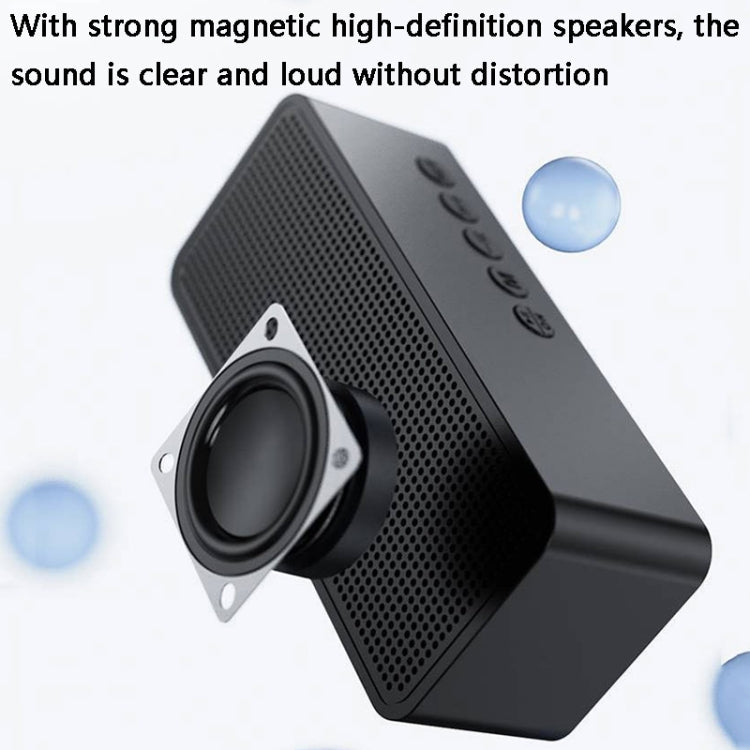 ZXL-G50 Bluetooth Speaker – Mini Mirror Alarm Bluetooth Speaker Support TF Card, ZXL-G50 Black,...