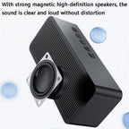 ZXL-G50 Bluetooth Speaker – Mini Mirror Alarm Bluetooth Speaker Support TF Card, ZXL-G50 Black,...