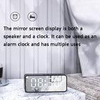 ZXL-G50 Bluetooth Speaker – Mini Mirror Alarm Bluetooth Speaker Support TF Card, ZXL-G50 Black,...