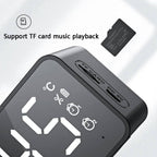 ZXL-G50 Bluetooth Speaker – Mini Mirror Alarm Bluetooth Speaker Support TF Card, ZXL-G50 Black,...