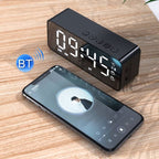 ZXL-G50 Bluetooth Speaker – Mini Mirror Alarm Bluetooth Speaker Support TF Card, ZXL-G50 Black,...