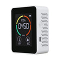 Temperature Humidity Display CO2 Meter Carbon Dioxide Air Quality Detector, 3 in 1 Semiconductor 3 in 1 Semiconductor Semiconductor White