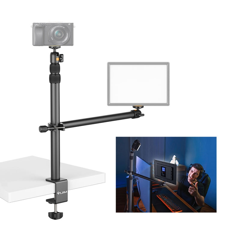 Vijim LS02 Live Desktop Extension Arm Light Stand For Ring Light DSLR Camera, Vijim LS02 Vijim LS02