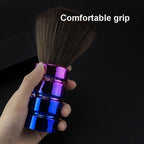 Electroplating Broken Hair Brush Haircut Neck Cleaning Brush, Four-section Gold, Four-section Silver, Four-section Gradient Purple, Round Handle Silver, Round Handle Gold, Round Handle Gradient Yellow, Round Handle Gradient Yellow Purple               ...