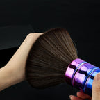 Electroplating Broken Hair Brush Haircut Neck Cleaning Brush, Four-section Gold, Four-section Silver, Four-section Gradient Purple, Round Handle Silver, Round Handle Gold, Round Handle Gradient Yellow, Round Handle Gradient Yellow Purple               ...
